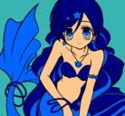 Dibujo Sirena pintado por yasmin