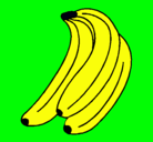 Dibujo Plátanos pintado por verokii