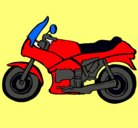 Dibujo Motocicleta pintado por adria