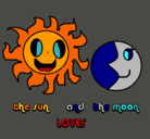 Dibujo Sol y luna pintado por dalia