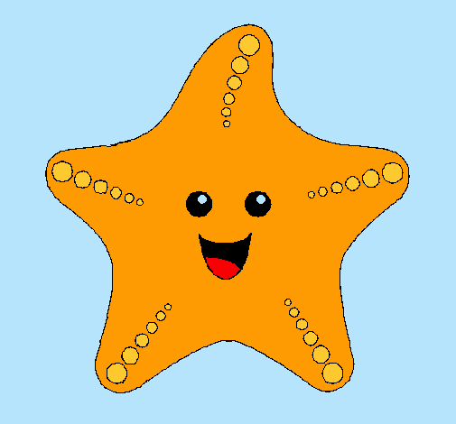 Dibujo Estrella de mar pintado por Thepanny