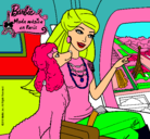 Dibujo Barbie llega a París pintado por carlota12