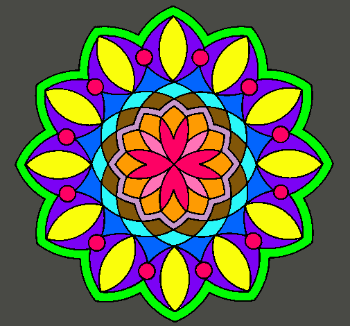 Dibujo Mandala 20 pintado por melis