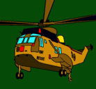 Dibujo Helicóptero al rescate pintado por raul