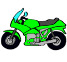 Dibujo Motocicleta pintado por gordopanelaedga