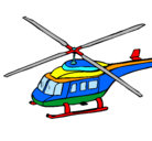 Dibujo Helicóptero  pintado por bibis