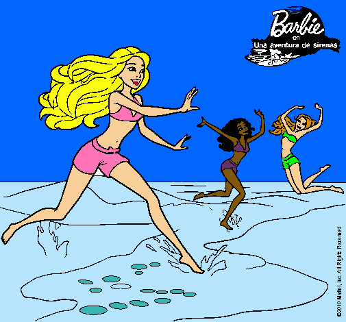 Dibujo Barbie de regreso a la playa pintado por hemoxa