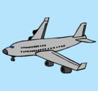 Dibujo Avión de pasajeros pintado por SuPeRnErEa