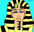 Dibujo Tutankamon pintado por kmarisol