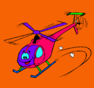 Dibujo Helicóptero pintado por esdith