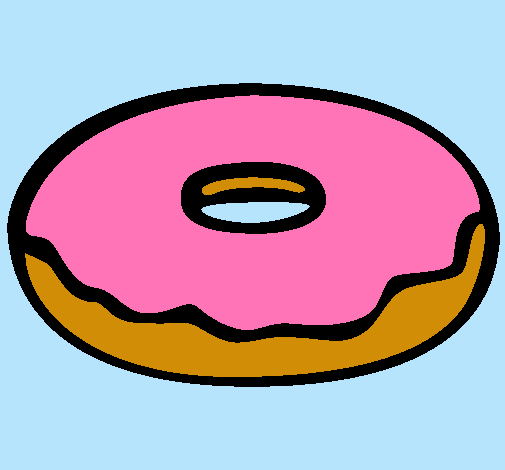 Dibujo Donuts pintado por majo