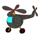 Dibujo Helicóptero adornado pintado por purrunga