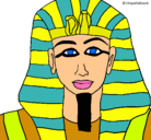 Dibujo Tutankamon pintado por ana453