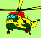 Dibujo Helicóptero al rescate pintado por jhoiser