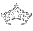 Dibujo Tiara pintado por corona