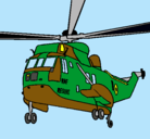 Dibujo Helicóptero al rescate pintado por Tronchy