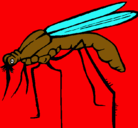 Dibujo Mosquito pintado por pedo
