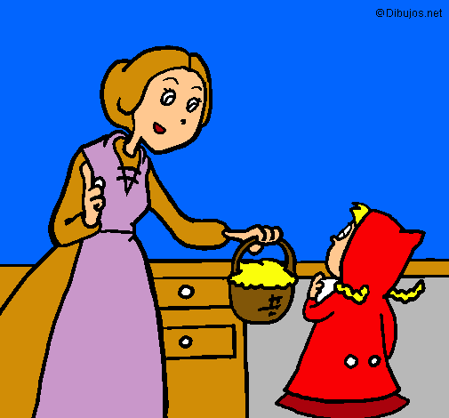 Dibujo Caperucita roja 2 pintado por OLALLA