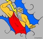 Dibujo Dios Zeus pintado por IMAGINARIO321