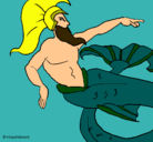 Dibujo Poseidón pintado por asdfgh