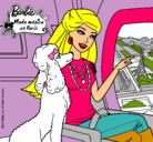 Dibujo Barbie llega a París pintado por Annie