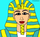 Dibujo Tutankamon pintado por Nicol_doki
