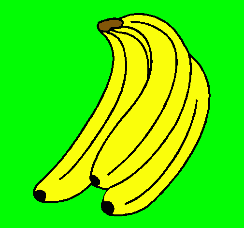 Dibujo Plátanos pintado por door