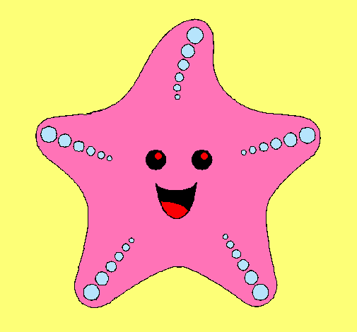 Dibujo Estrella de mar pintado por katia23119