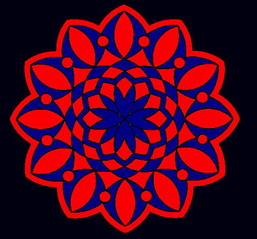 Dibujo Mandala 3 pintado por amalia