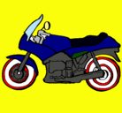Dibujo Motocicleta pintado por loool