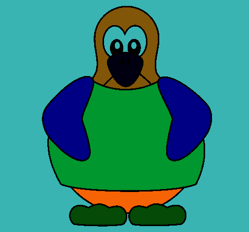 Dibujo Pingüino pintado por emanuel1