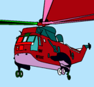 Dibujo Helicóptero al rescate pintado por herzain