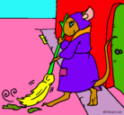 Dibujo La ratita presumida 1 pintado por morena5