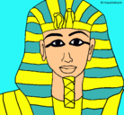 Dibujo Tutankamon pintado por dhgyvfggtvtfyhv
