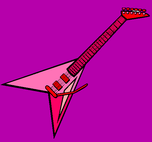 Dibujo Guitarra eléctrica II pintado por pipeborbi