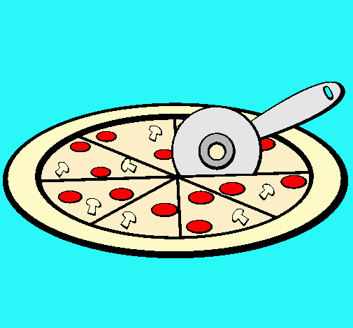 Dibujo Pizza pintado por gisbell