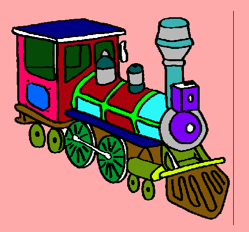 Dibujo Tren pintado por MATEORN