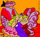 Dibujo Barbie y sus amigas en hadas pintado por DANITA