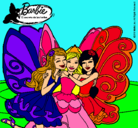 Dibujo Barbie y sus amigas en hadas pintado por sabrina