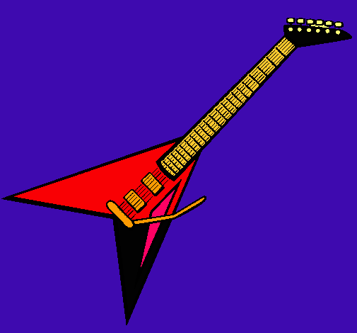 Dibujo Guitarra eléctrica II pintado por antonlla