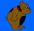 Dibujo Bulldog inglés pintado por katirrdsas