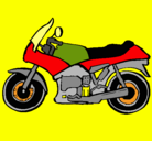 Dibujo Motocicleta pintado por sssssss