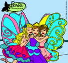 Dibujo Barbie y sus amigas en hadas pintado por nereag1