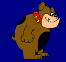 Dibujo Bulldog inglés pintado por daaviid