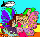 Dibujo Barbie y sus amigas en hadas pintado por 26111971