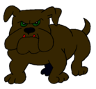 Dibujo Perro Bulldog pintado por jose12345