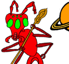 Dibujo Hormiga alienigena pintado por JHOVANY