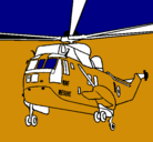 Dibujo Helicóptero al rescate pintado por lovo