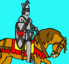 Dibujo Caballero a caballo pintado por alejandres