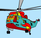 Dibujo Helicóptero al rescate pintado por nakiydejo